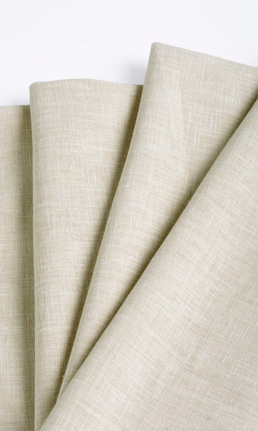 Poly-Cotton Blend Window Treatments Fabric By the Metre (Pale Beige)