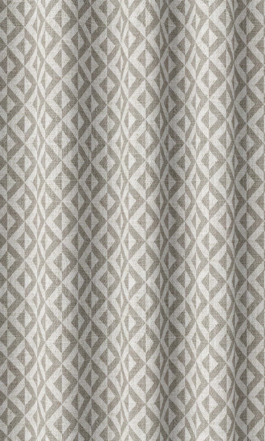 Geometric Print Home Décor Fabric Sample (Grey/ White)
