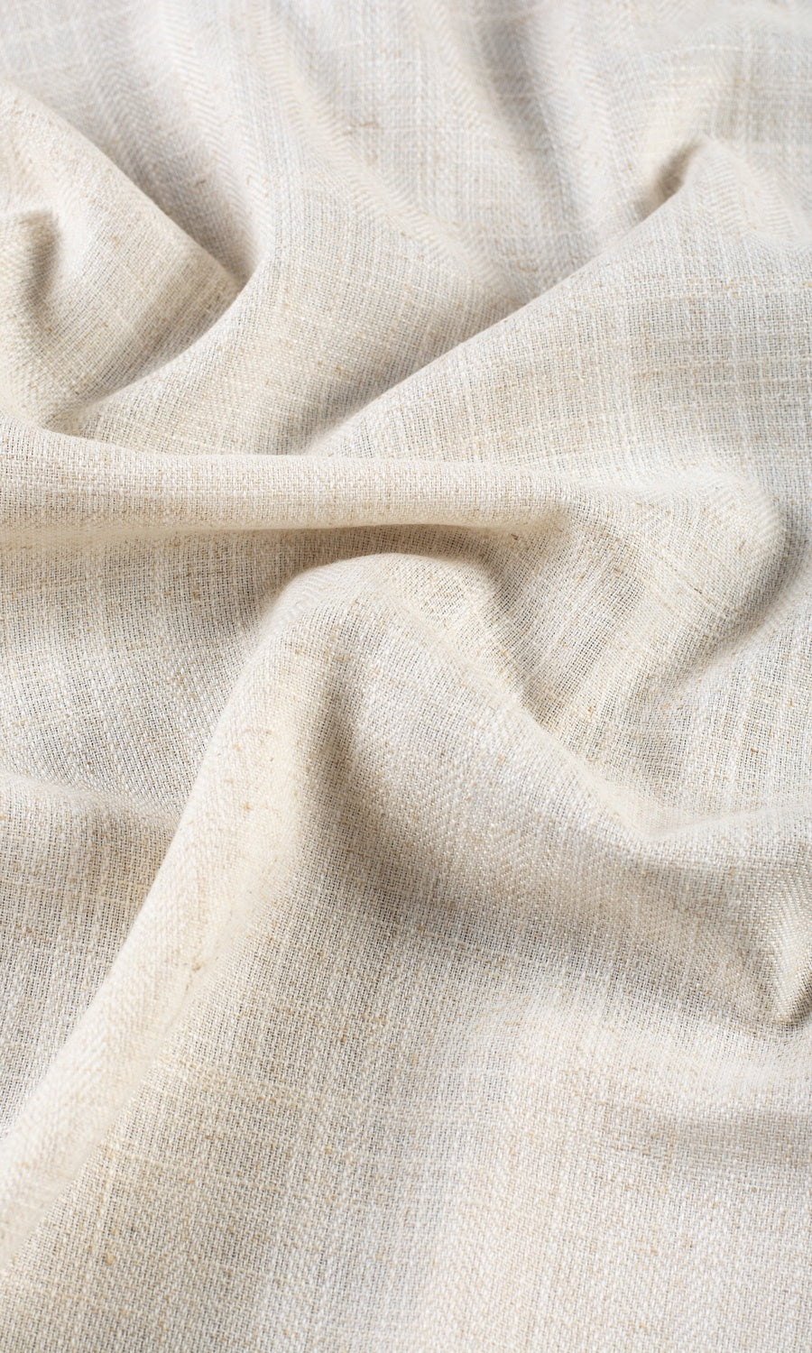 Plain Semi-Sheer Fabric By the Metre for Curtains & Drapes (Beige)