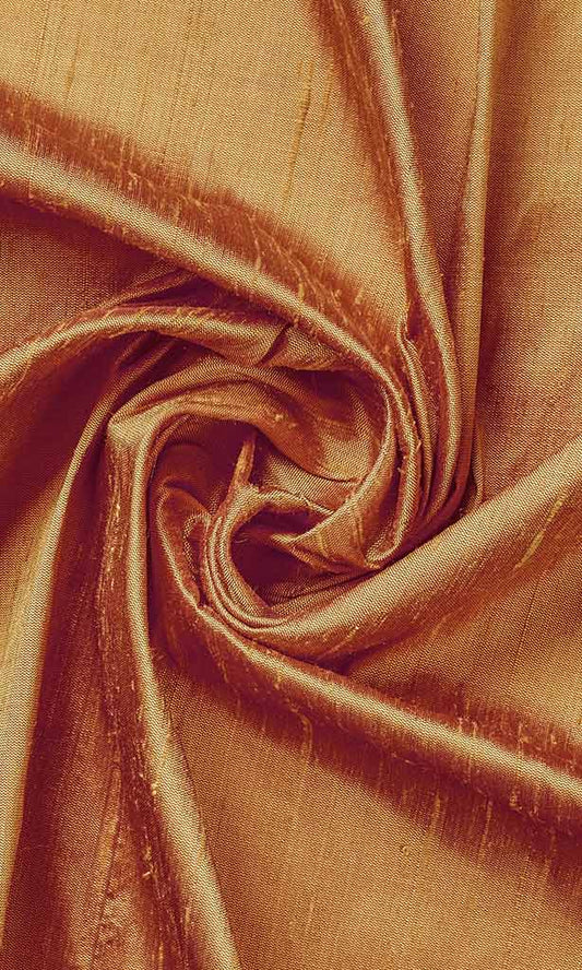 Saffron Orange Pure Silk Curtains I Handstitched And Shipped For Free I Custom Window Drapes