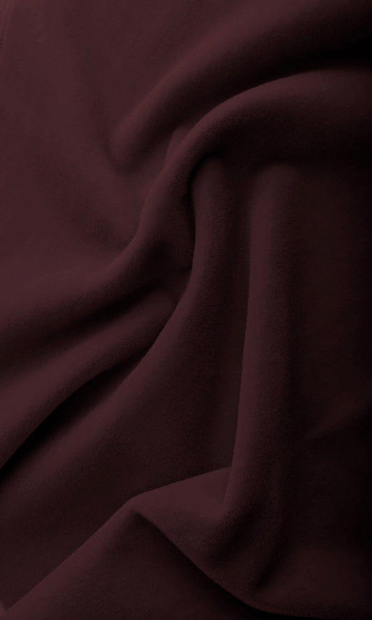 Velvet Home Décor Fabric By the Yard (Deep Burgundy Red)