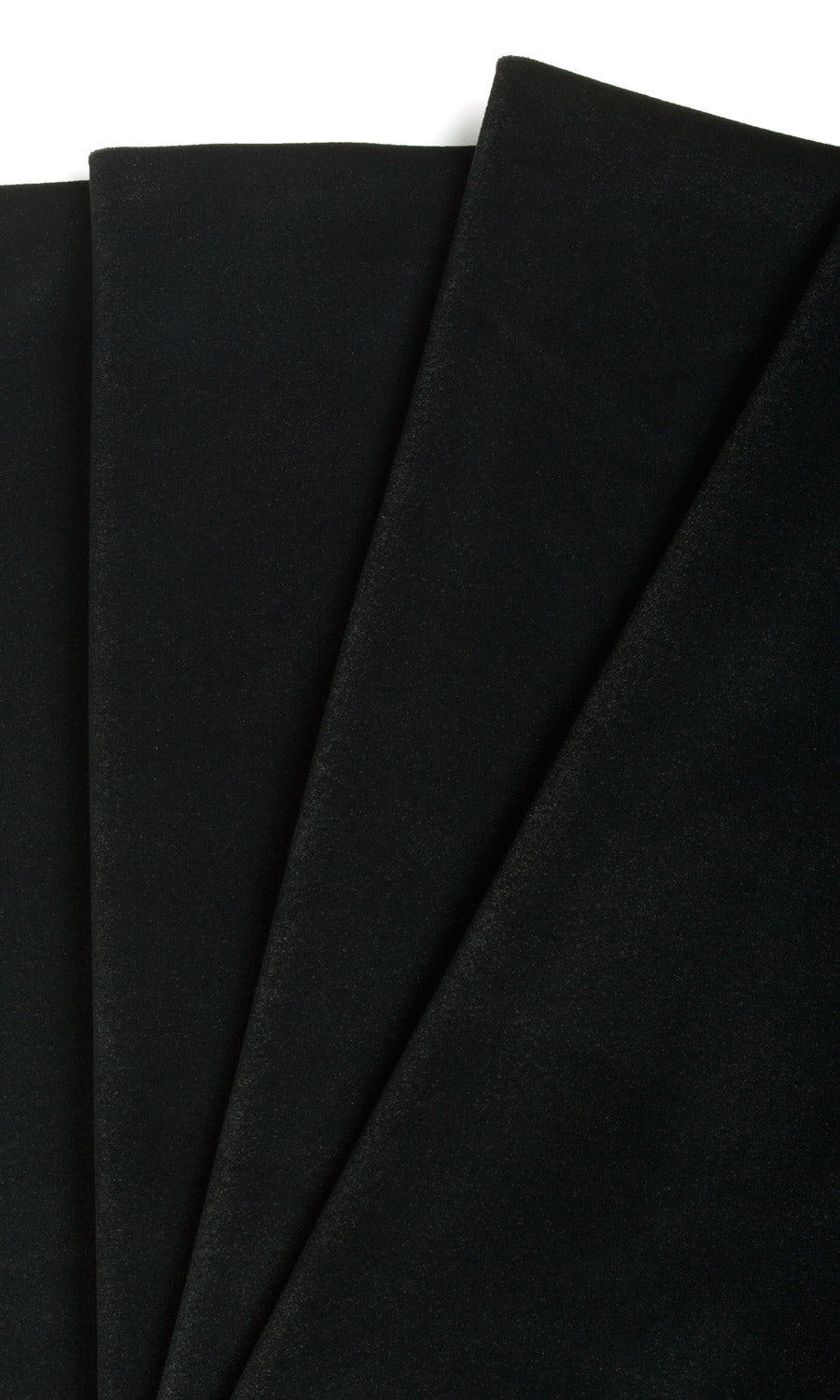 Velvet Window Treatments Fabric By the Metre (Black)