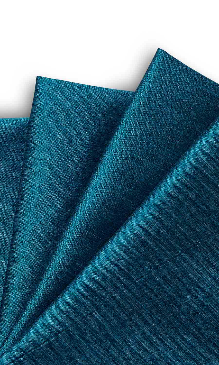 Faux Silk Home Textile Fabric Material Sample (Blue)