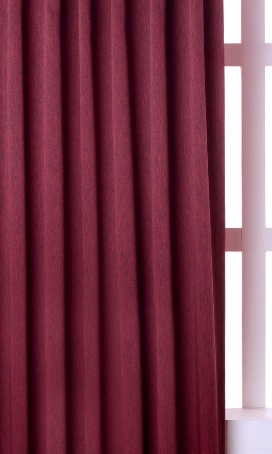 Blackout Home Décor Fabric Sample (Raspberry Red / Wine Purple)