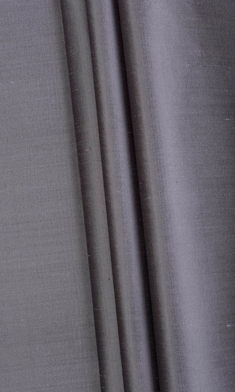 Shantung Silk Fabric By the Metre for Curtains & Drapes (Grey/ Purple)