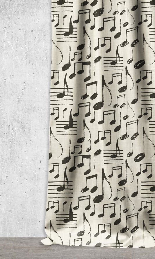 Music Themed Print Curtains