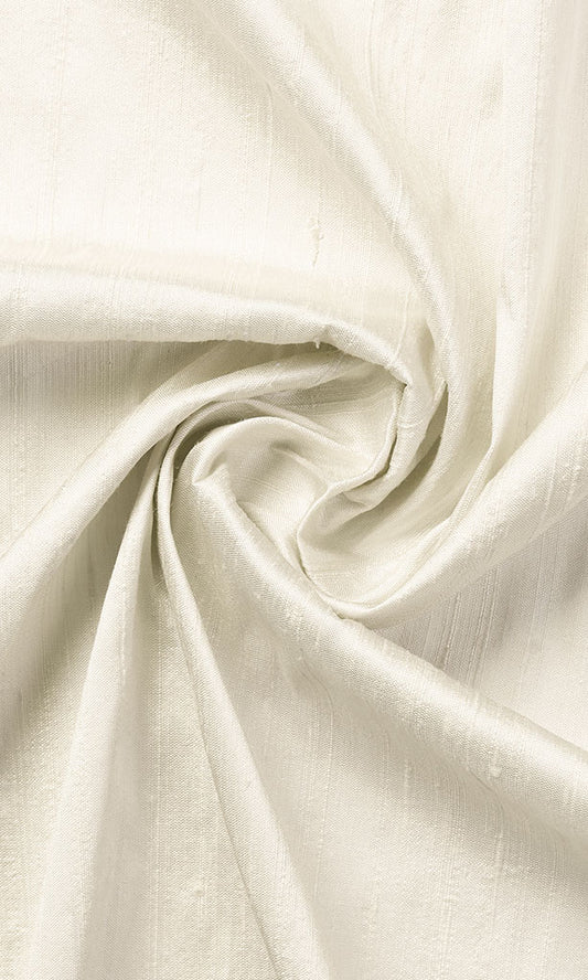 Dupioni Silk Home Décor Fabric By the Metre (Cream/ Off-White)