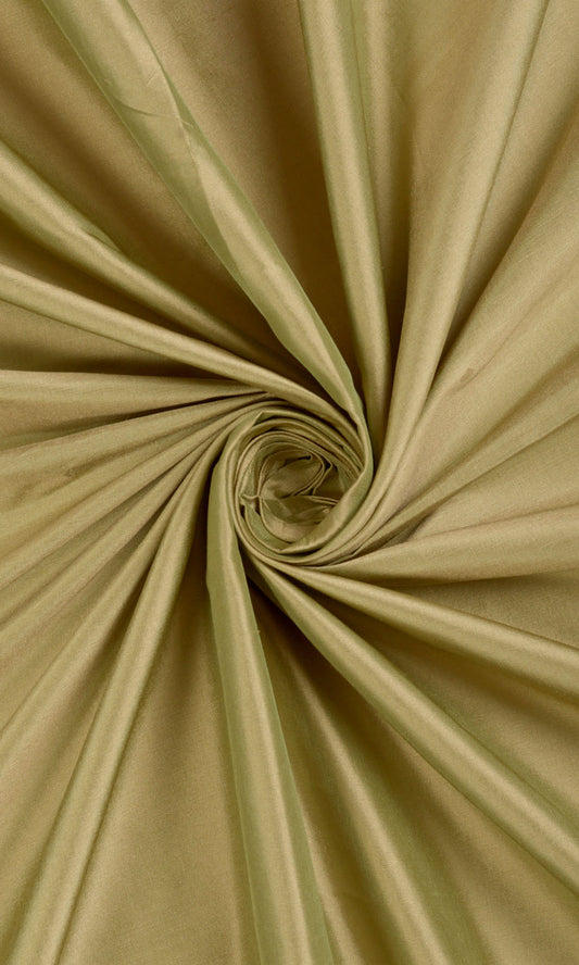 Shantung Silk Home Décor Fabric Sample (Moss Green)