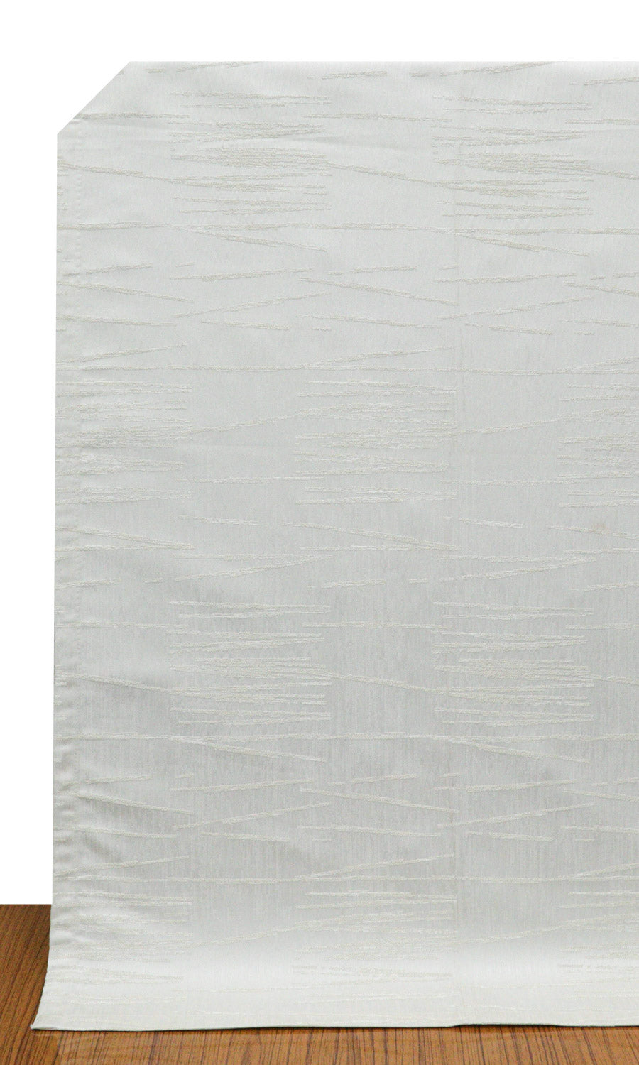 Abstract Print Window Treatments Fabric Sample (White/ Ivory)