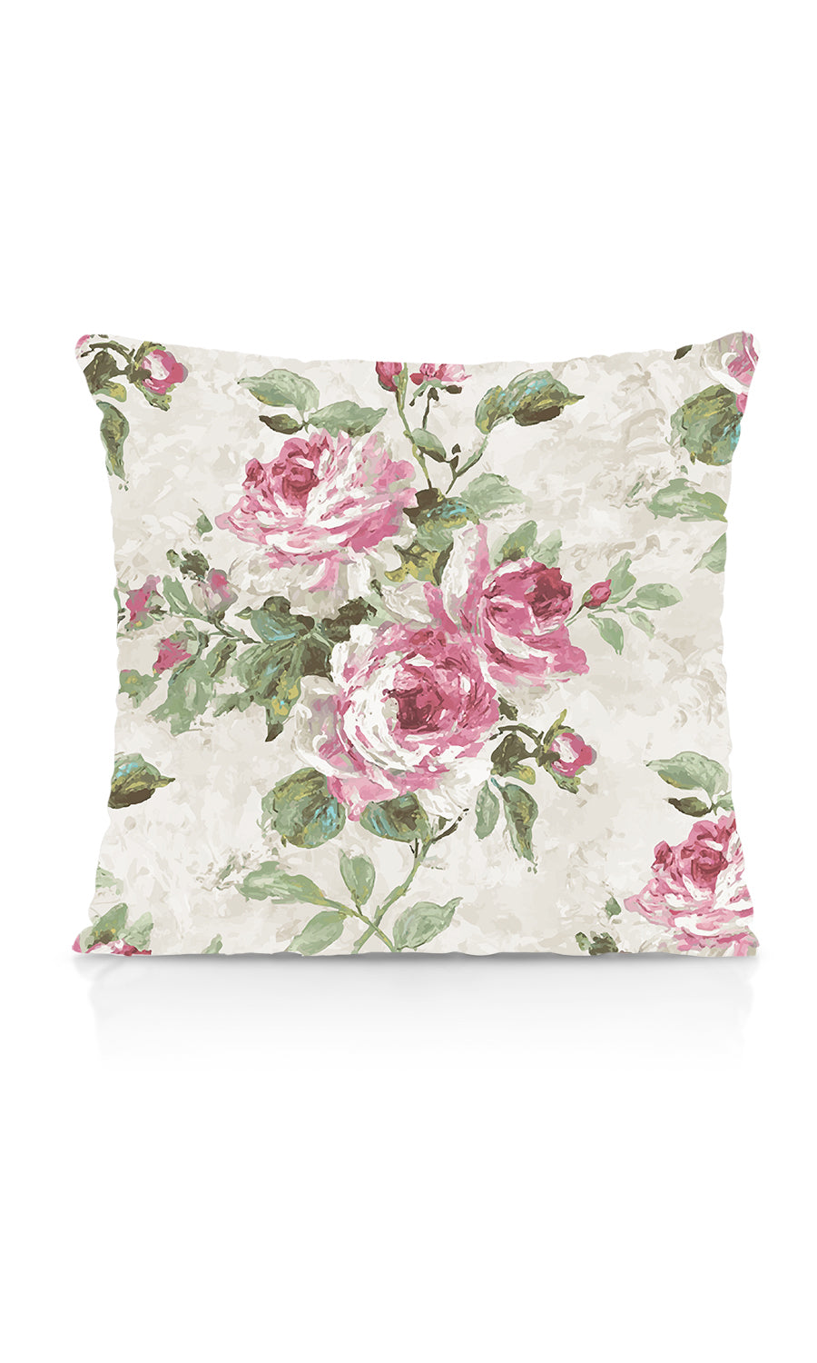 Floral Dimout Fabric Material By the Metre (Pink/ White/ Green)