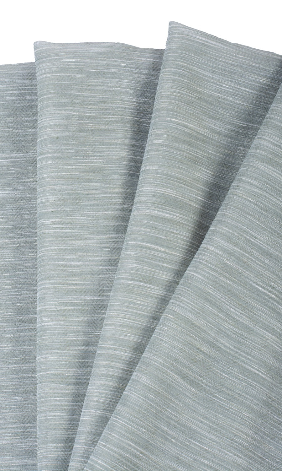 Textured Sheer Fabric Material By the Metre (Grey-Green)
