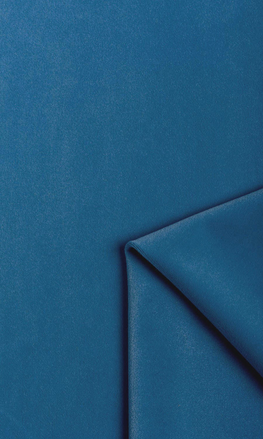 Velvet Window Treatments Fabric By the Metre (French Blue)