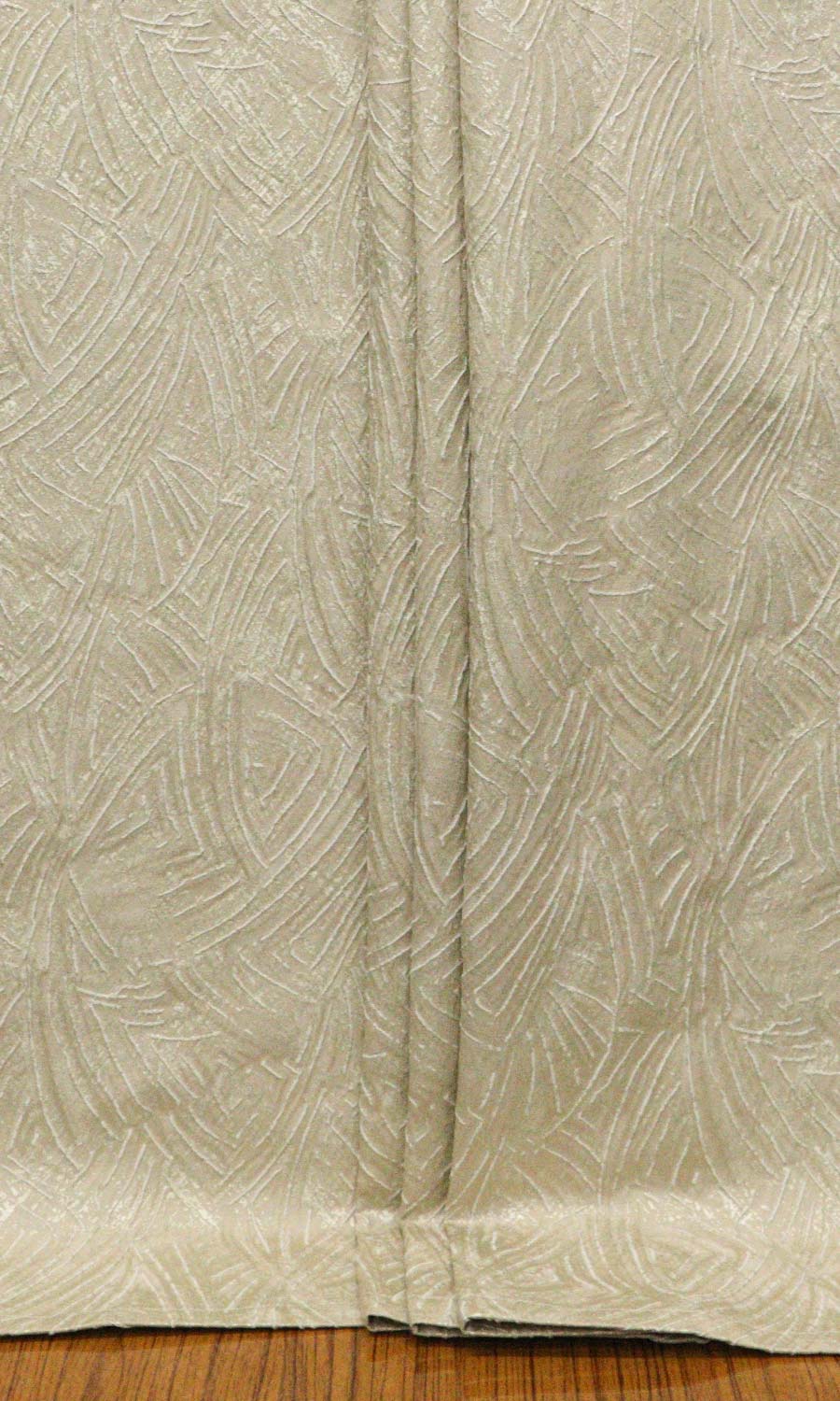 Self-Patterned Poly-Cotton Home Textile Fabric Material Sample (Caramel Brown)