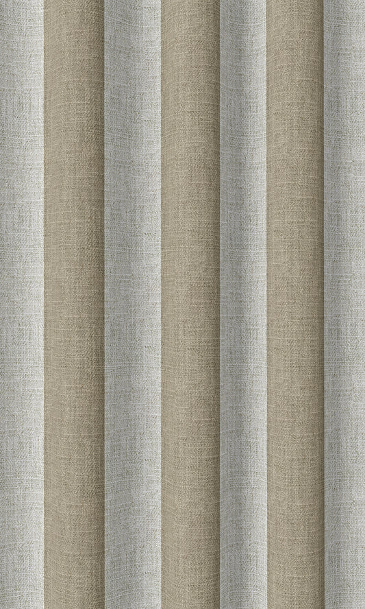 Modern Striped Home Décor Fabric Sample (Brown/ White)