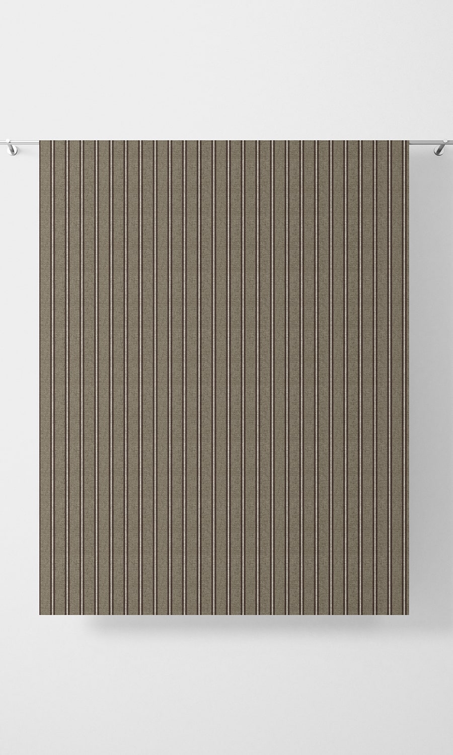 Striped Fabric Material By the Metre (Beige & Brown)
