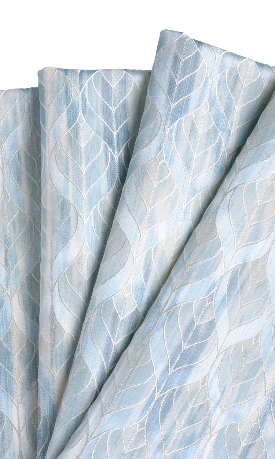 Petal Patterned Free Fabric Material Sample (Blue)