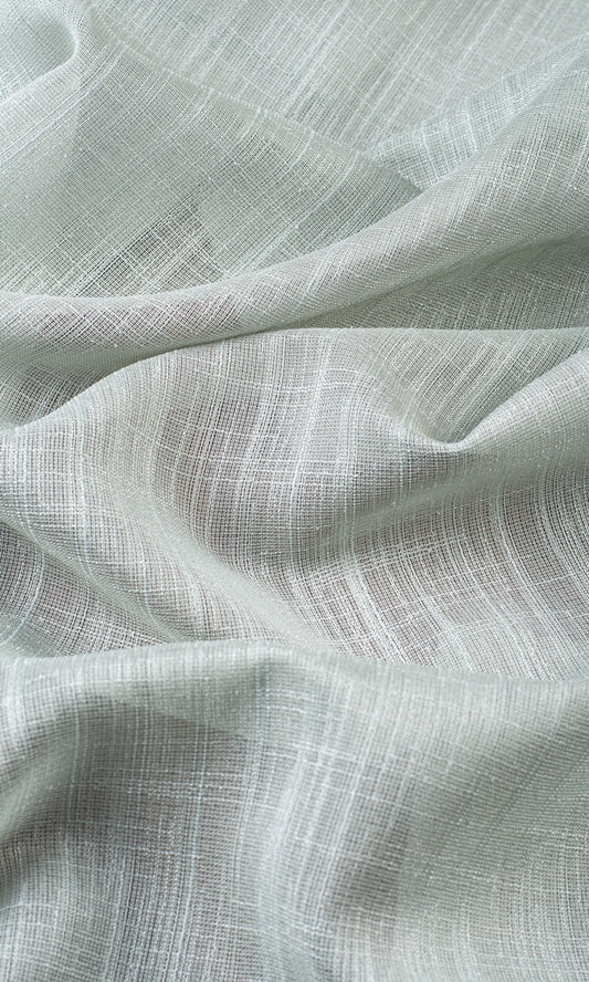 Textured Sheer Curtains (Ice Grey-Blue)