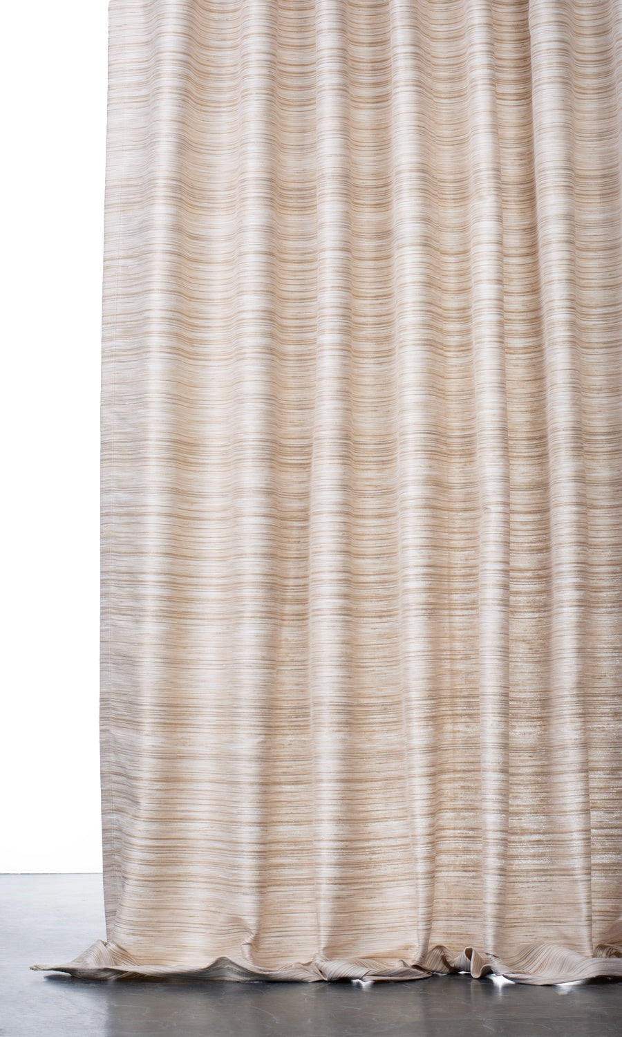 Faux Silk Window Treatments Fabric By the Metre (Sand Beige)