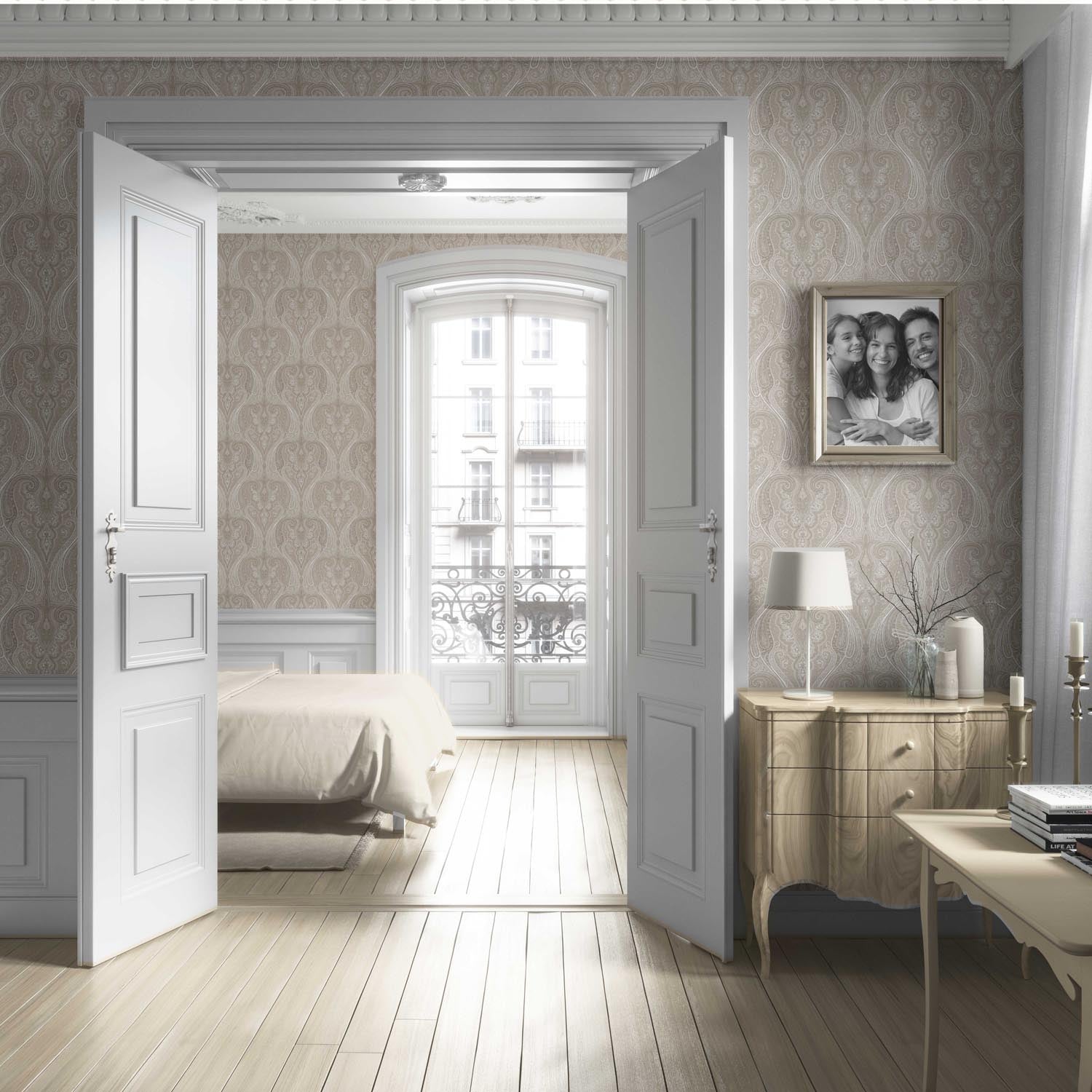 Neutral Paisley Floral/ Damask Patterned Living Room Wallpaper (Brown/ Beige)