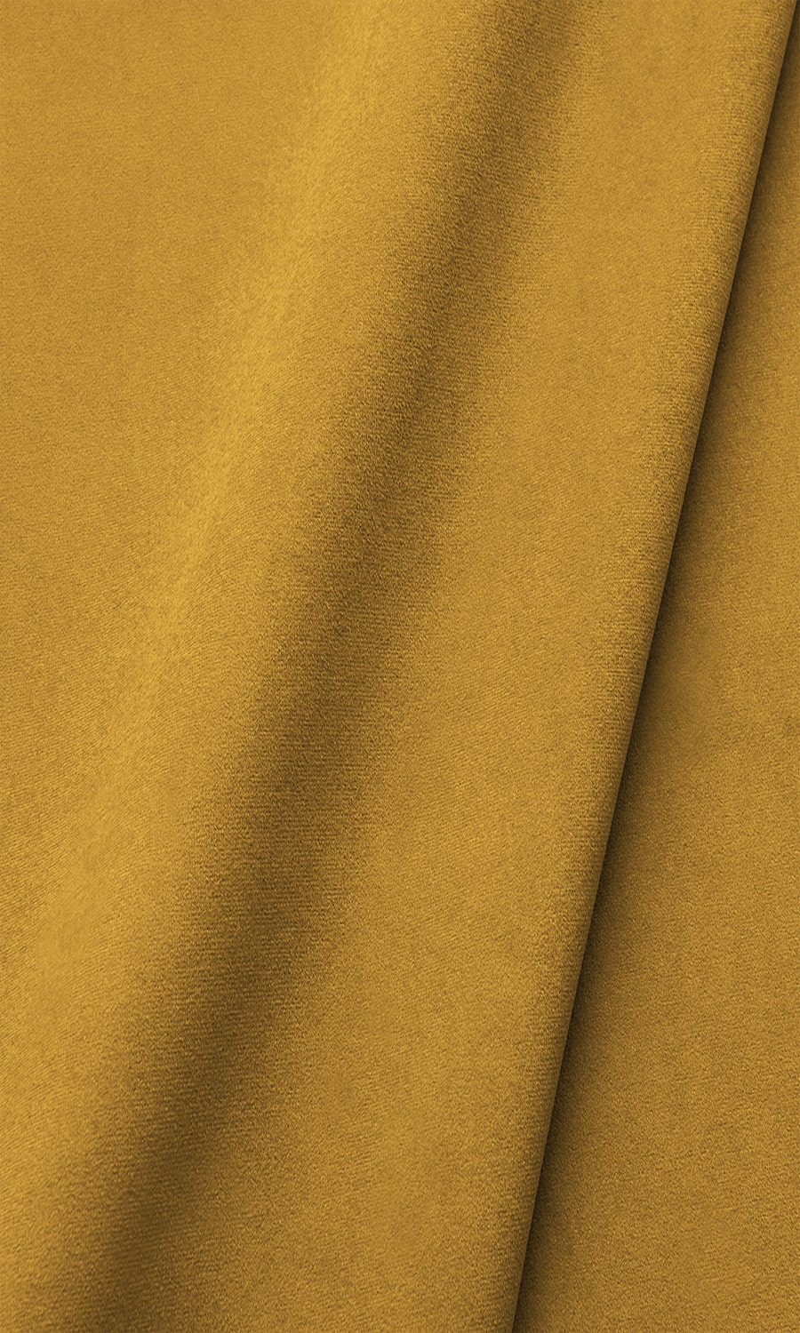 Velvet Window Treatments Fabric By the Metre (Deep Yellow/ Mustard)