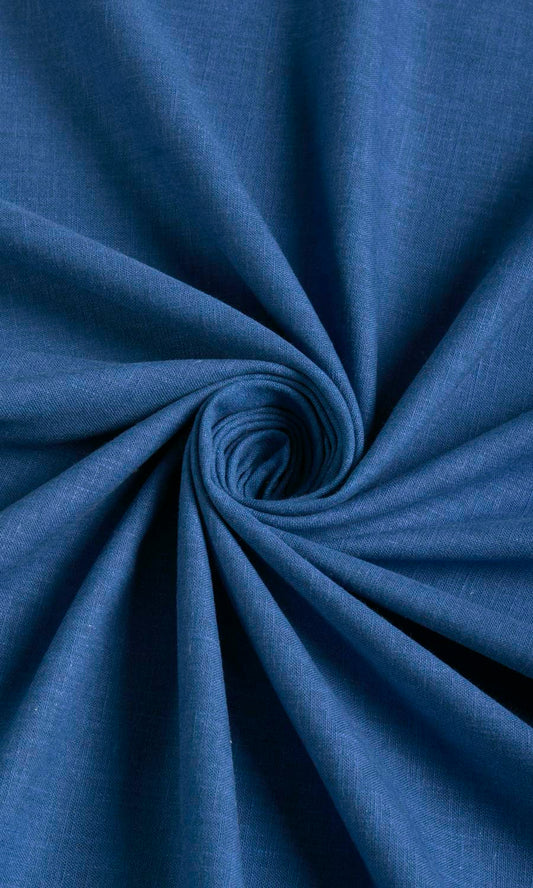 Poly-Cotton Blend Drapery (Cobalt)