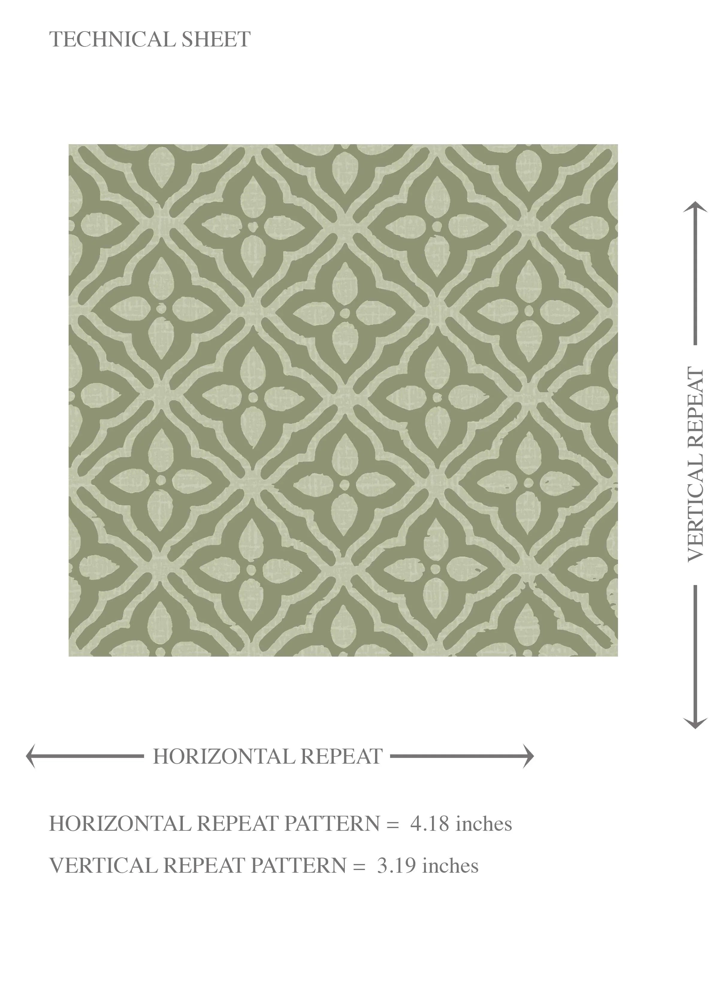 Small Floral Lattice/ Geometric Textured Kids Room Wallpaper (Green)