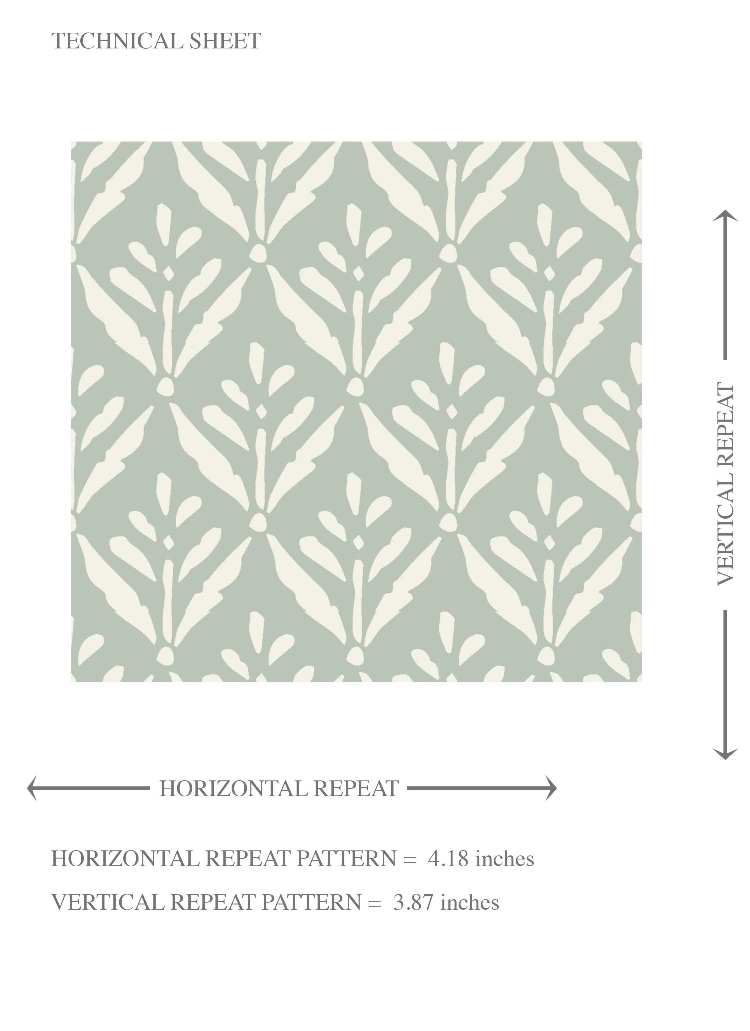 Small Floral Lattice/ Leaf Textured Kids Room Wallpaper Sample (Pastel Blue)