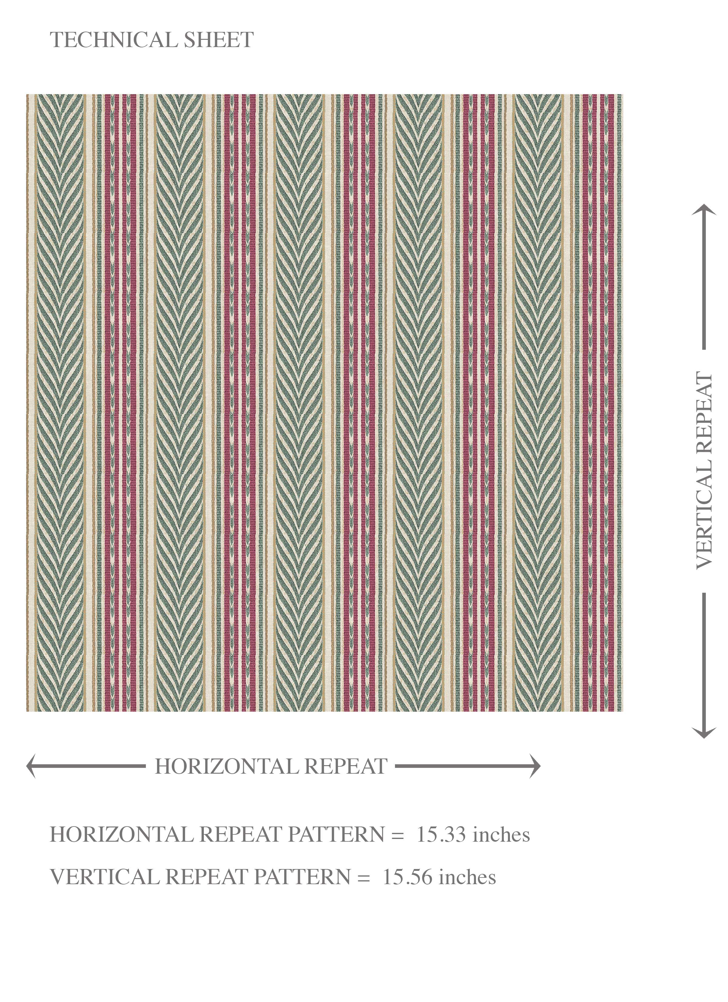 Geometric Striped Kids Room Wallpaper Sample (Deep Pink/ Green)