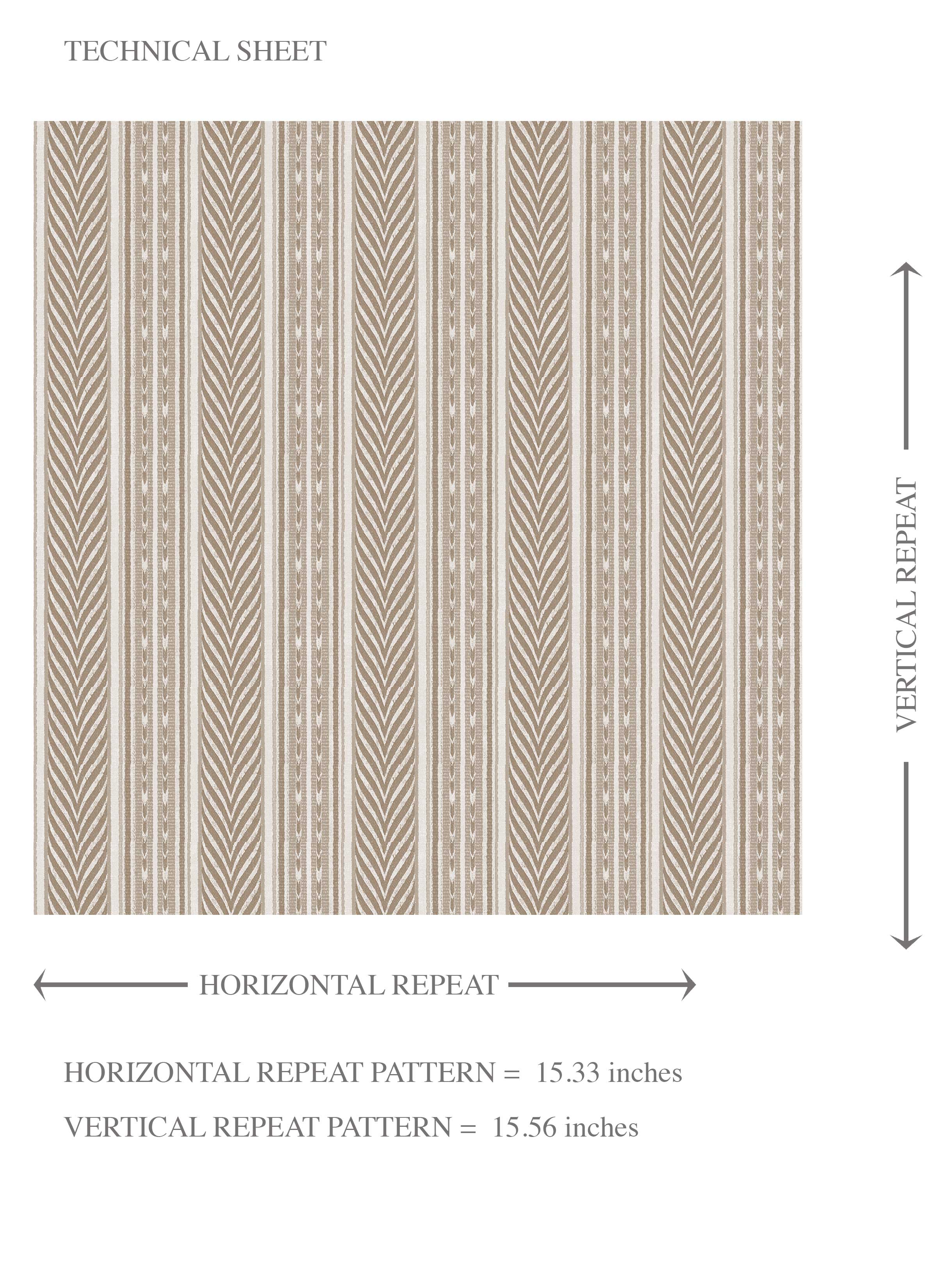 Neutral Geometric Striped Kids Room Wallpaper Sample (Beige/ Brown/ Taupe)