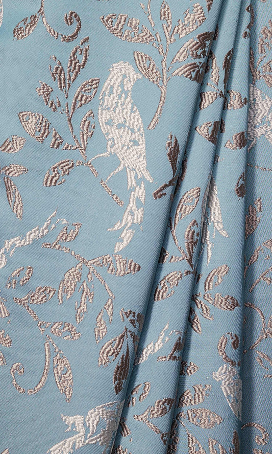 French Country  Home Décor Fabric Sample (Blue)