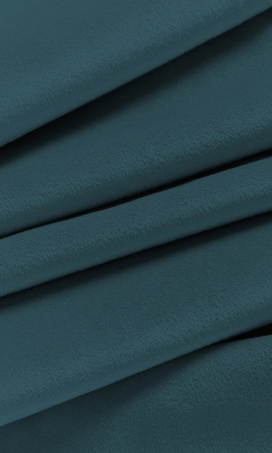 Velvet Home Décor Fabric By the Metre (Steel Blue)