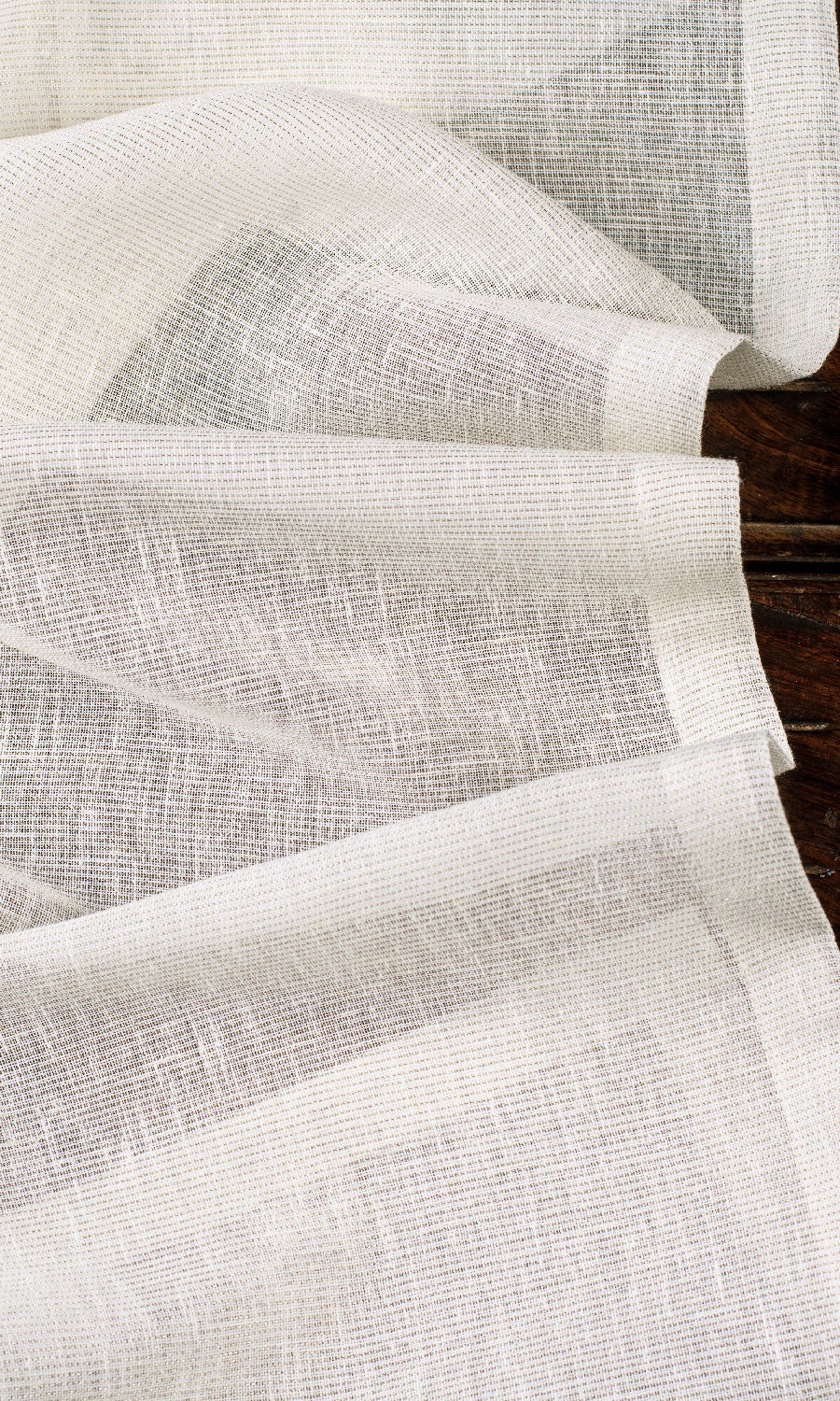 Sheer Home Décor Fabric By the Metre (Creamy White)