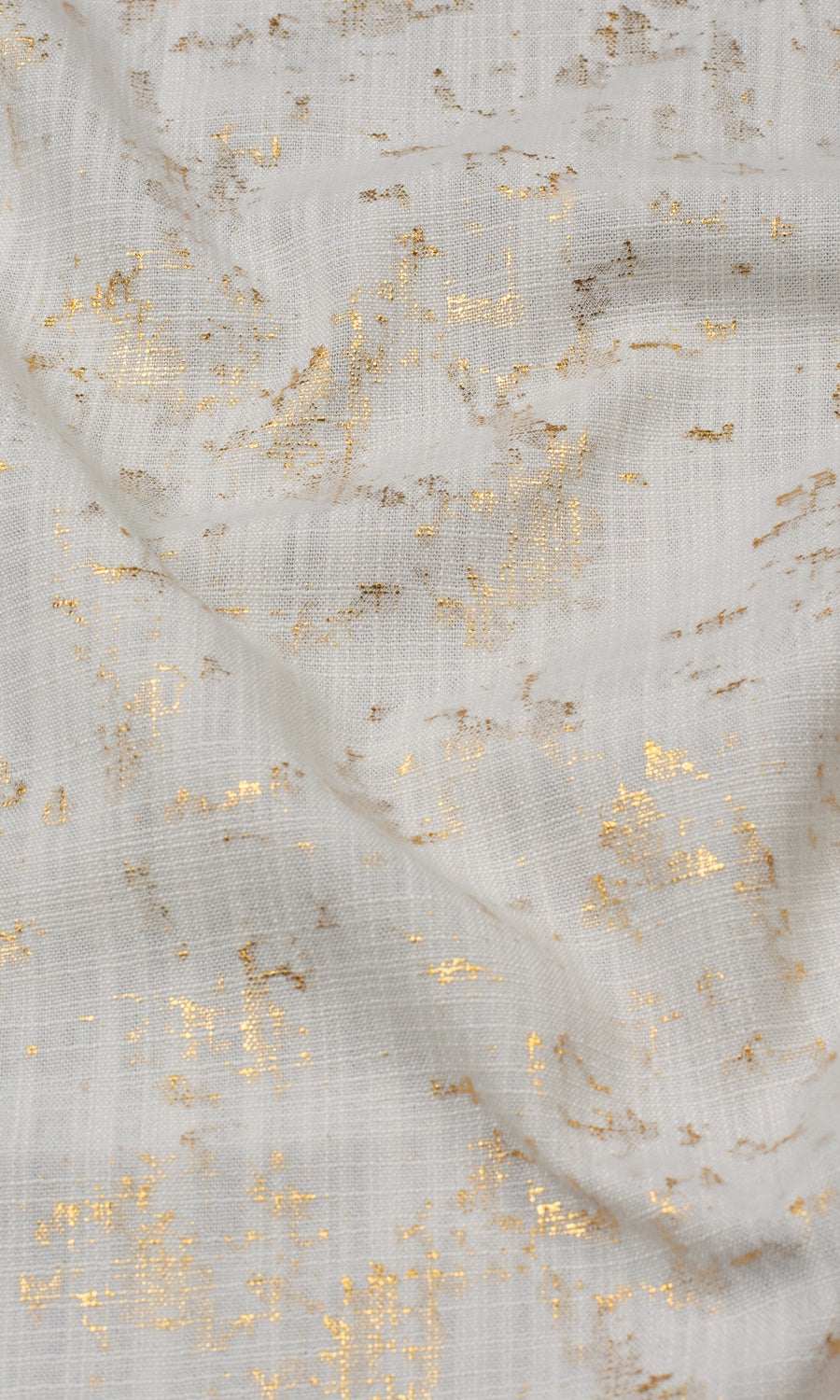 Metallic Abstract Fabric Sample for Curtains & Drapes (Beige/ Golden)
