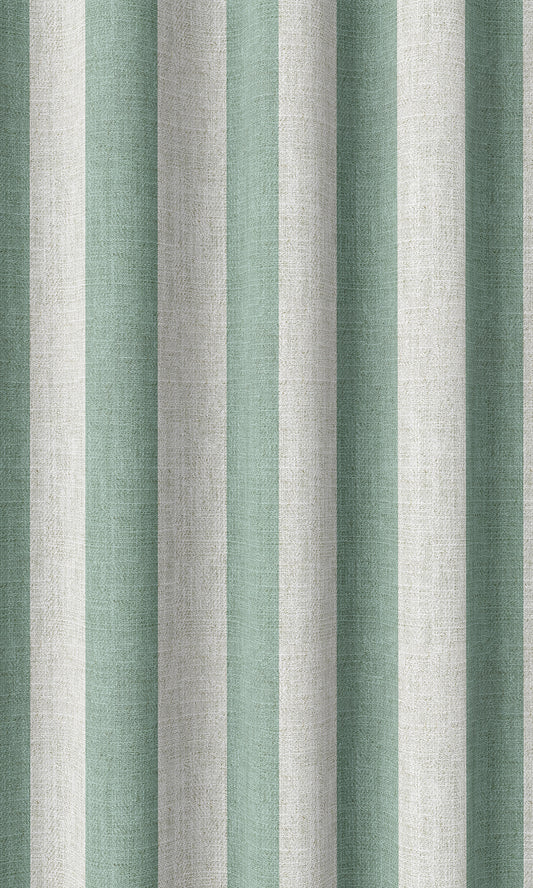 Striped Curtains (Egg Blue/ White)