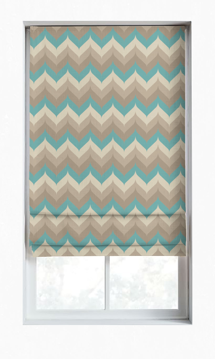 Light Blocking Window Treatments Fabric By the Metre (Cream/ Grey/ Blue)