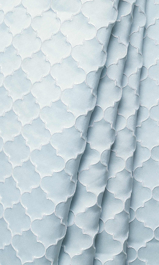 Silk Blend Home Décor Fabric By the Metre (Pastel Blue)