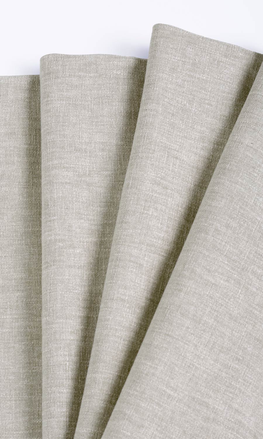 Poly-Cotton Blend Window Treatments Fabric By the Metre (Pale Grey-Beige)