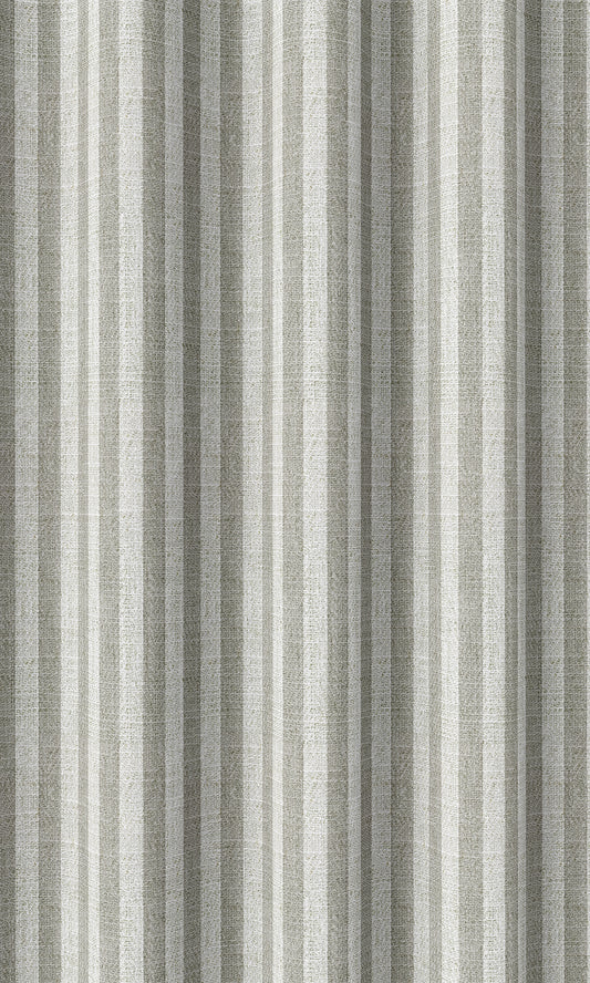 Modern Striped Home Décor Fabric Sample (Grey/ White)