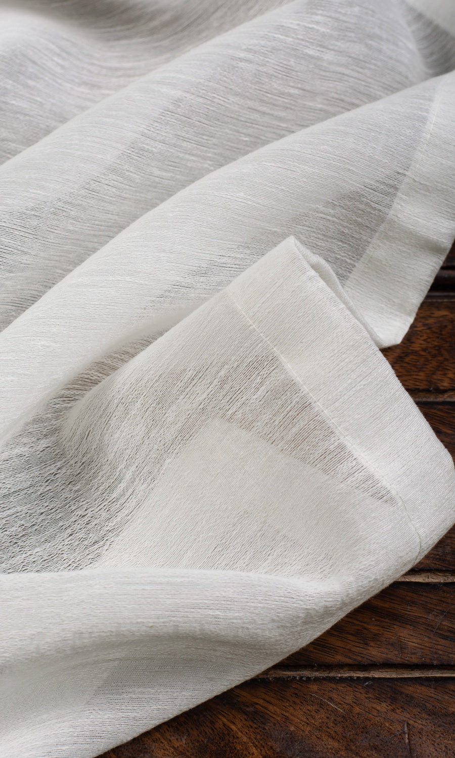 Plain Sheer Home Textile Fabric Material By the Metre (White)