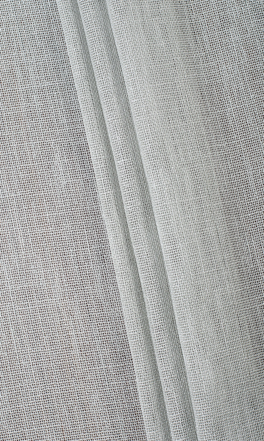 Textured Sheer Home Textile Fabric Material By the Metre (Pewter Gray)
