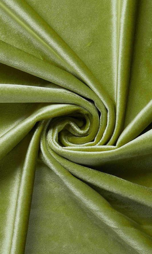 Green Velvet Custom Curtains