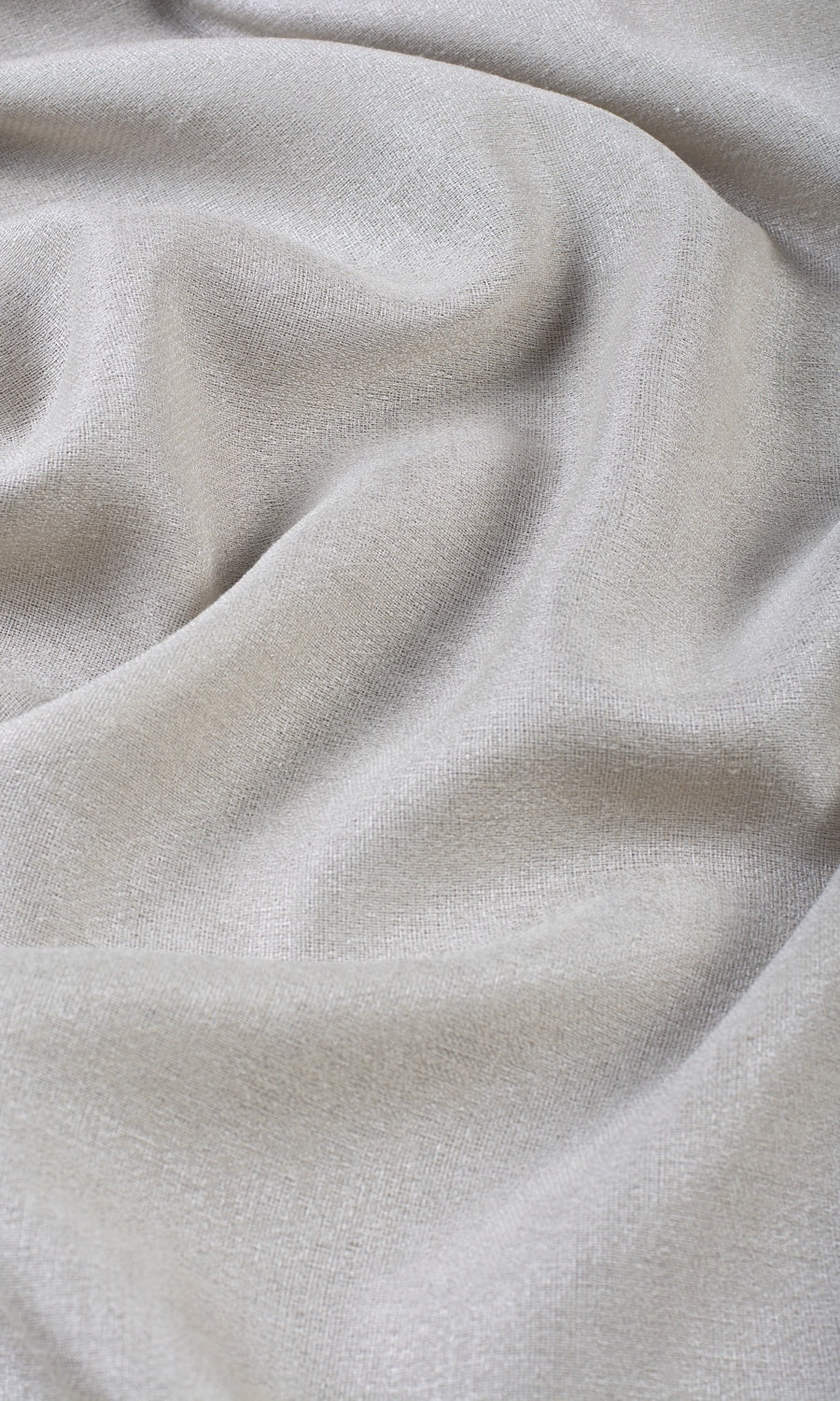 Plain Semi-Sheer Home Textile Fabric Material By the Metre (Silver Gray)