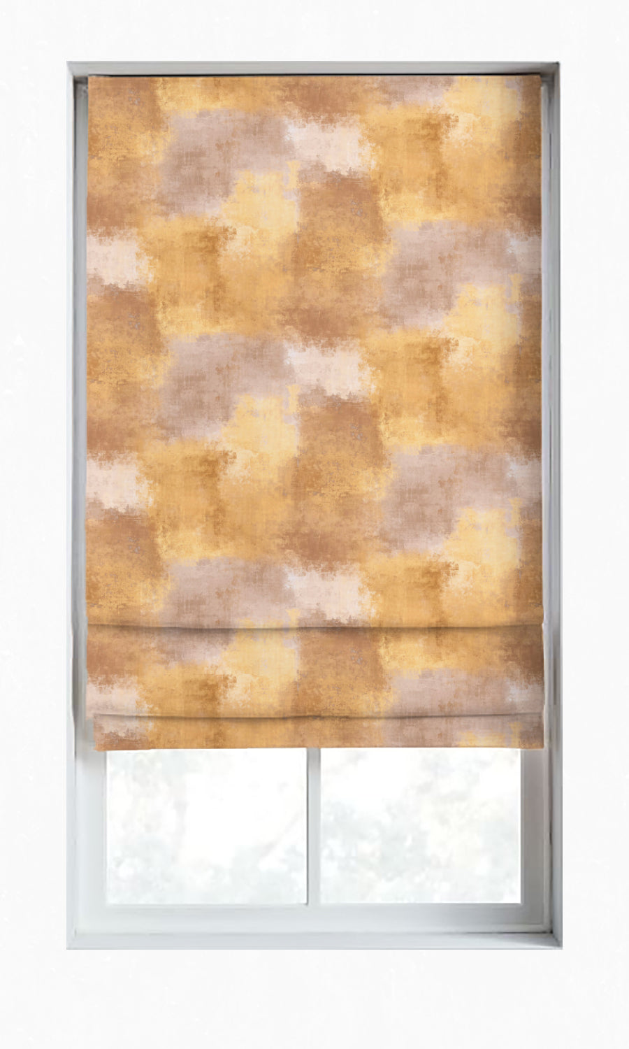 Dimout Window Treatments Fabric By the Metre (Bronze/ Yellow/ Brown)