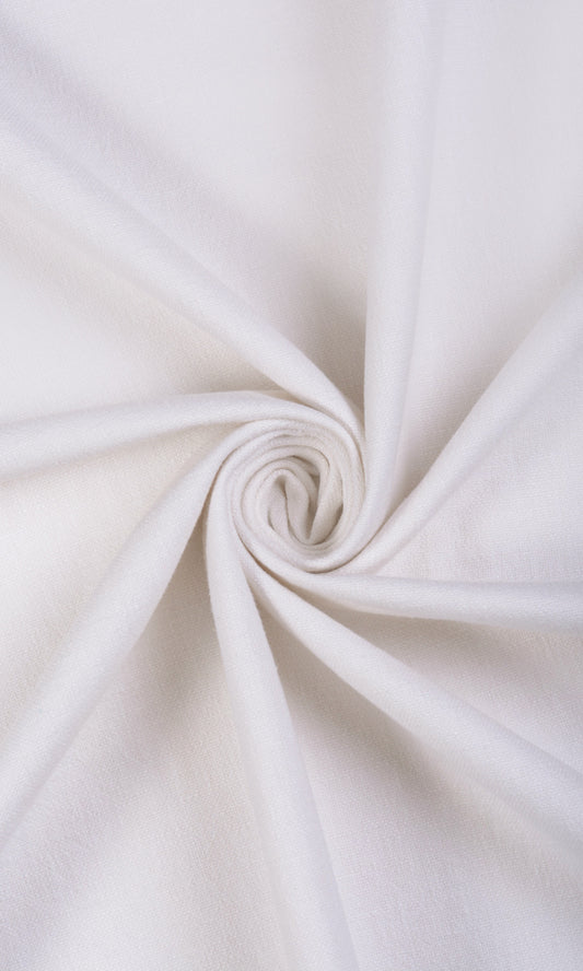 Linen Blend Home Décor Fabric By the Metre (White)
