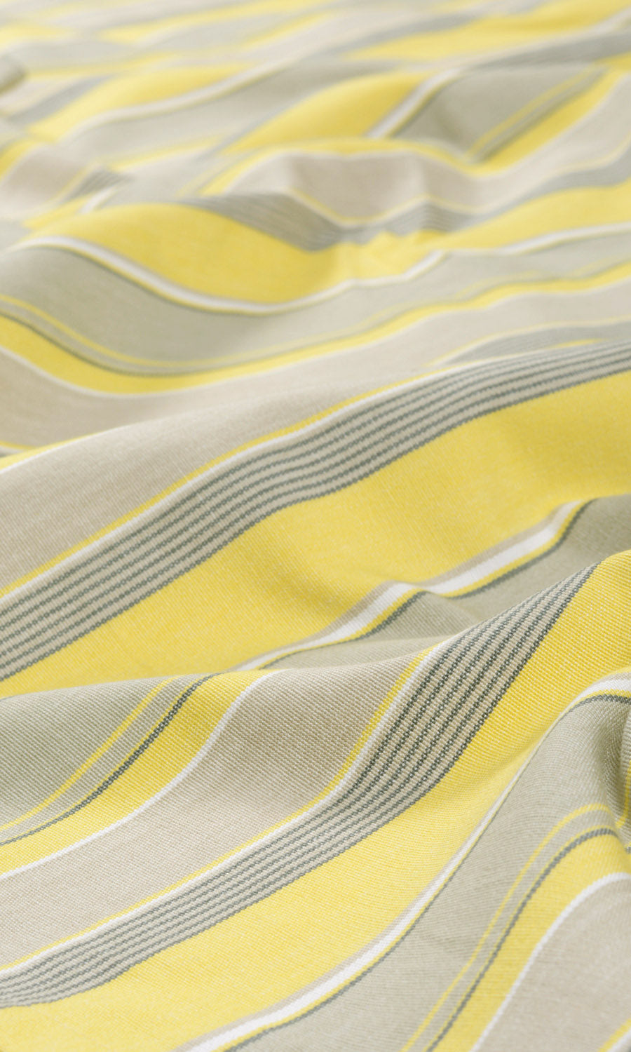 Striped  Fabric Sample for Curtains & Drapes (Yellow/ Gray/ White)