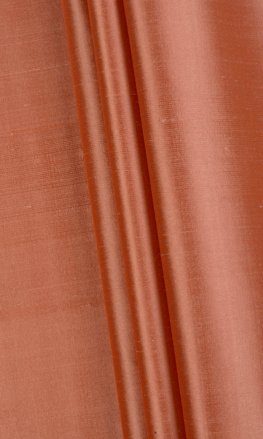 Shantung Silk Fabric By the Metre for Curtains & Drapes (Orange)