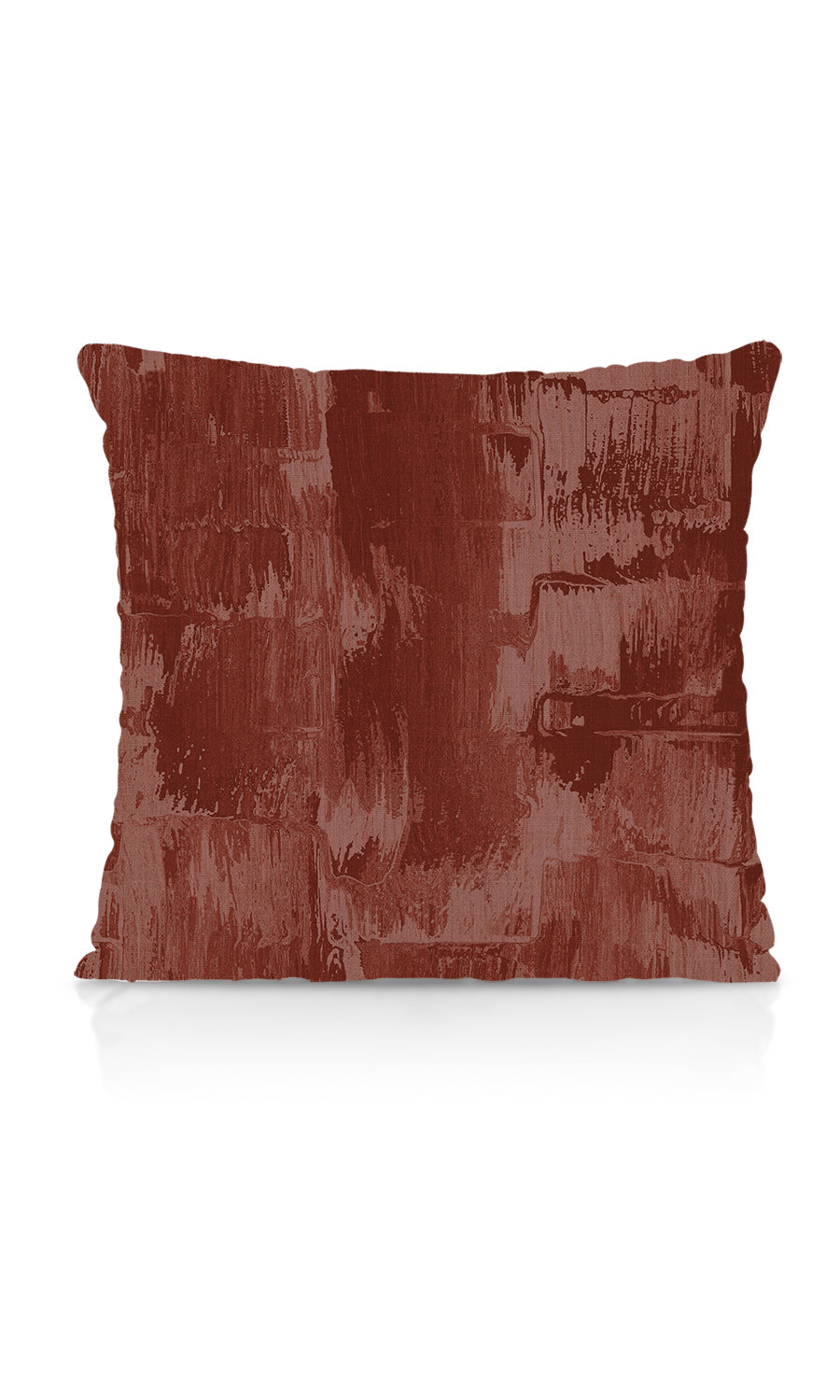 Watercolor Effect Striped Home Textile Fabric Material Sample (Red)