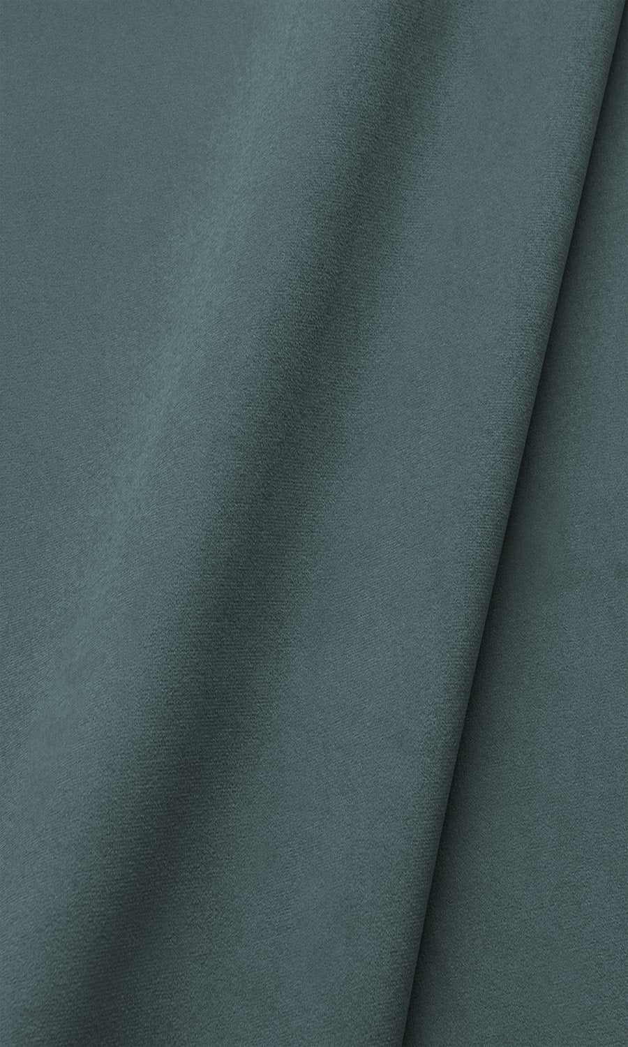 Velvet Window Treatments Fabric By the Metre (Steel Blue)