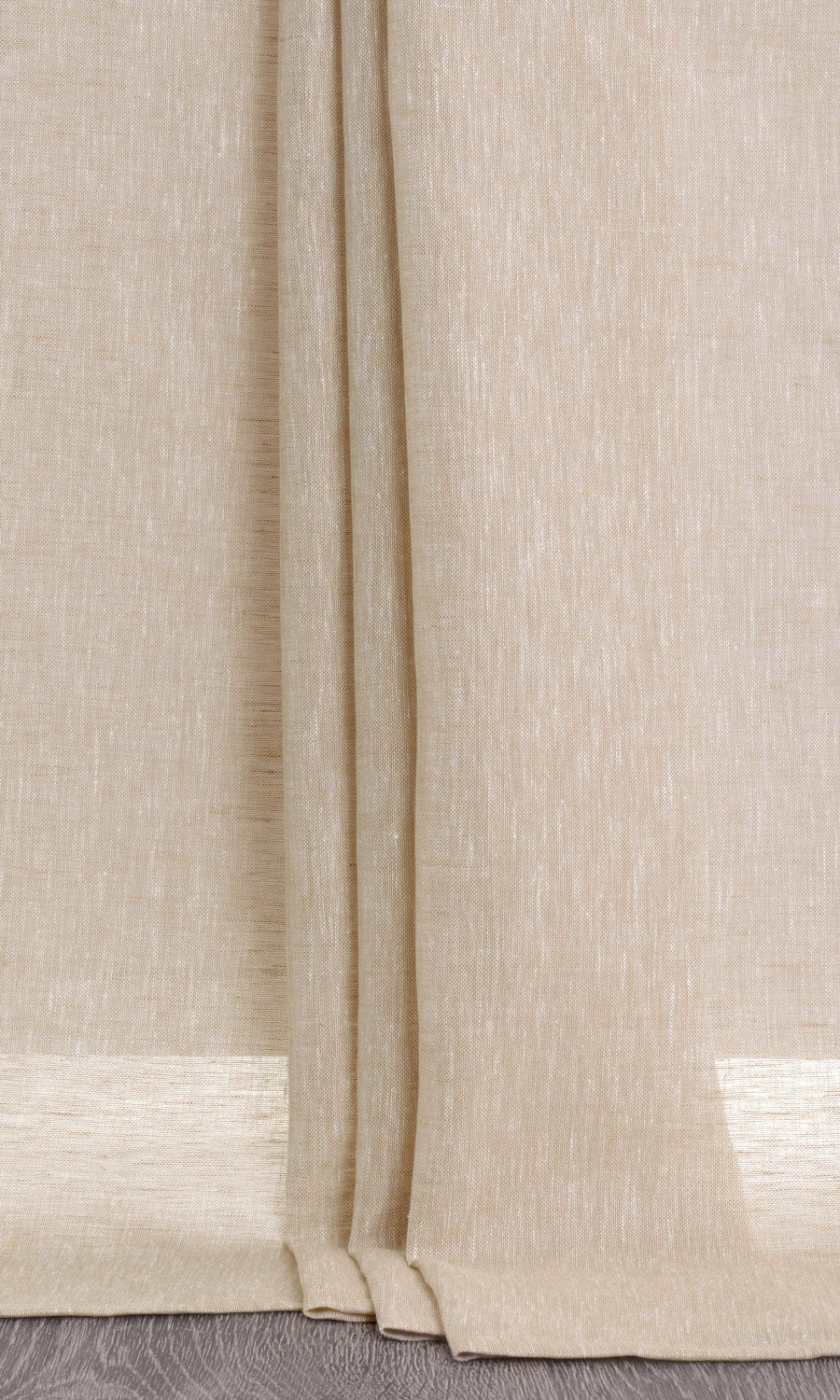 Sheer Linen Window Treatments Fabric Sample (Beige)