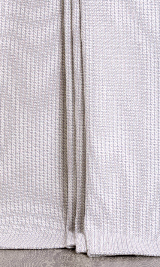 Textured Cotton Home Décor Fabric Sample (Gray/ White)